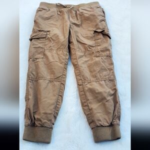 Kids Tan Cargo Pants With Lining  Size 7